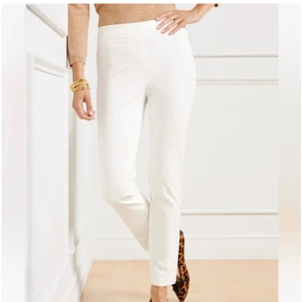 Talbots Chatham Ankle pants in‎ white- worn a few times-99.50 retail